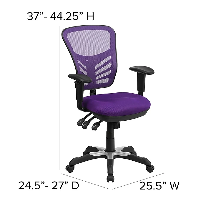 Flash Furniture Mesh Executive Chair, Purple (HL0001PUR) 9 Flash Furniture Mesh Executive Chair, Purple (HL0001PUR) - Image 7