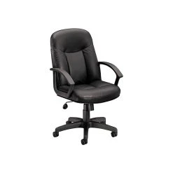 HON SofThread Leather High-Back Executive Chair, Center-Tilt, Fixed Arms, Black (BSXVL601SB11) -Office Chairs Shop unnamed file 2290