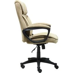 Serta Executive Office Chair, Microfiber, Light Beige, Seat Size: 20.75''W X 19.5"D, Back Size: 20.25"W X 26.50"H (CHR200002) -Office Chairs Shop unnamed file 2295