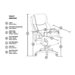 La-Z-Boy Delano Ergonomic Faux Leather Swivel Executive Chair, Black (45833A) -Office Chairs Shop unnamed file 2342