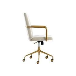 Elle Decor Giselle Fabric Computer And Desk Chair, Cream/Gold (CHR10058D) -Office Chairs Shop unnamed file 236