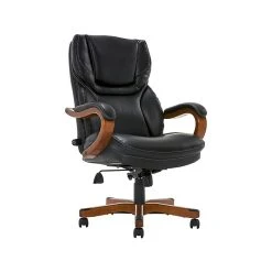 Serta Conway Big & Tall Ergonomic Bonded Leather Swivel Executive Chair, Black/Brown (CHR100007) -Office Chairs Shop unnamed file 2361