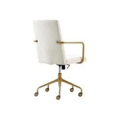 Elle Decor Giselle Fabric Computer And Desk Chair, Cream/Gold (CHR10058D) -Office Chairs Shop unnamed file 237