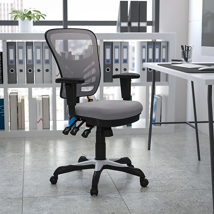 Flash Furniture Mesh Executive Chair, Gray (HL0001GY) 4 Flash Furniture Mesh Executive Chair, Gray (HL0001GY) - Image 2