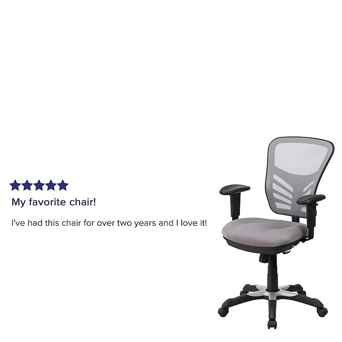 Flash Furniture Mesh Executive Chair, Gray (HL0001GY) 7 Flash Furniture Mesh Executive Chair, Gray (HL0001GY) - Image 5