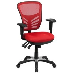 Flash Furniture Mesh Executive Chair, Red (HL0001RED)