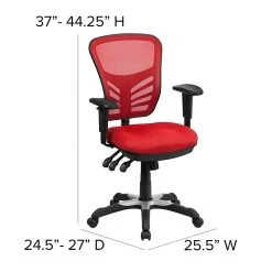 Flash Furniture Mesh Executive Chair, Red (HL0001RED) -Office Chairs Shop unnamed file 2385