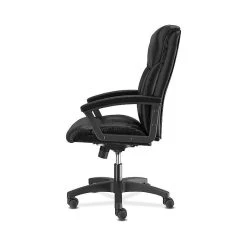 HON SofThread Leather High-Back Executive Chair, Center-Tilt, Fixed Arms, Black (BSXVL151SB11) -Office Chairs Shop unnamed file 2405