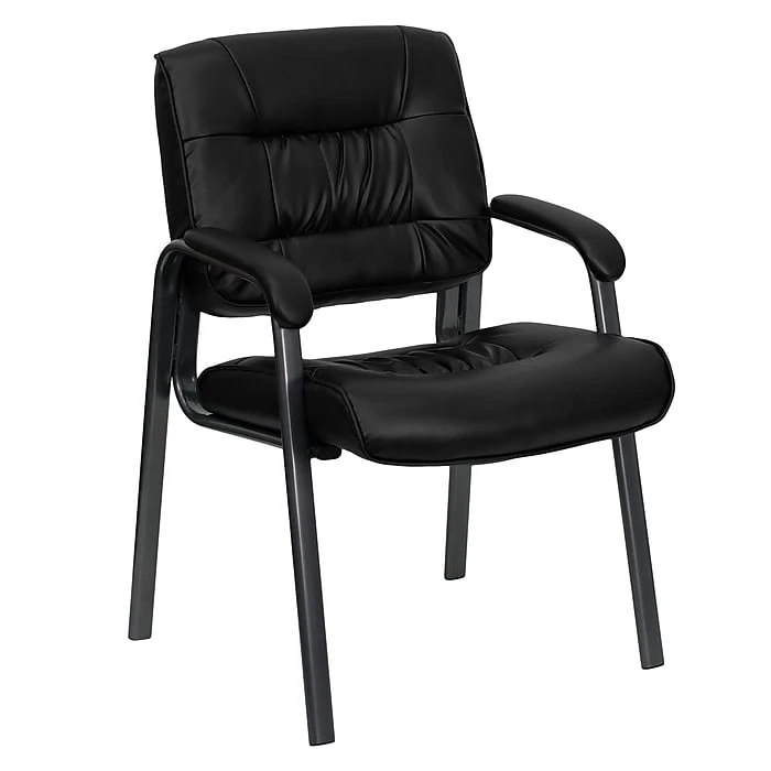 Flash Furniture LeatherSoft Executive Chair, Black (BT-1404-BKGY-GG) 3 Flash Furniture LeatherSoft Executive Chair, Black (BT-1404-BKGY-GG)