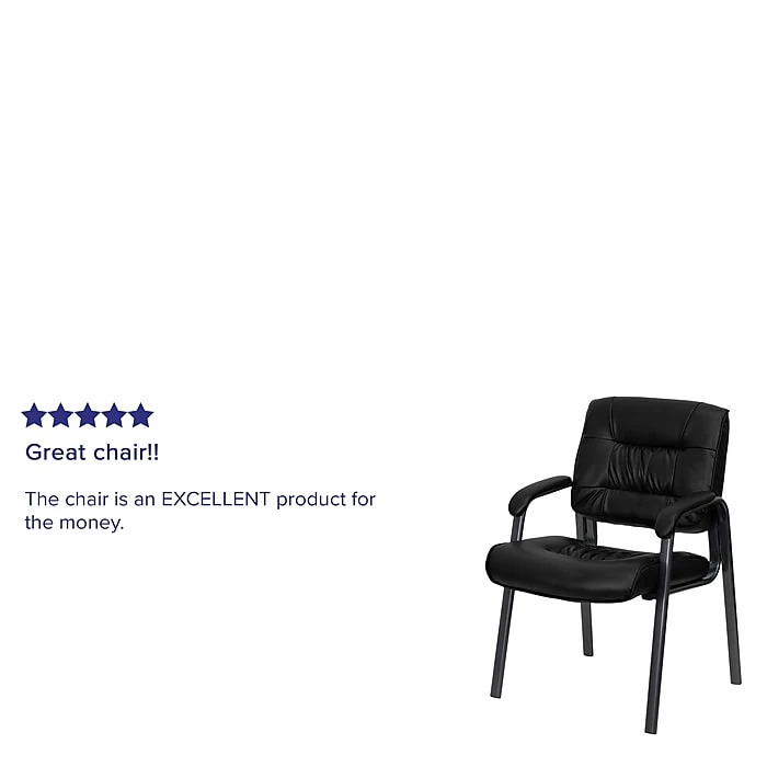 Flash Furniture LeatherSoft Executive Chair, Black (BT-1404-BKGY-GG) 6 Flash Furniture LeatherSoft Executive Chair, Black (BT-1404-BKGY-GG) - Image 4