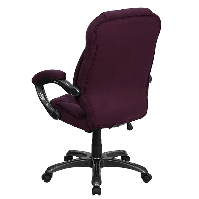 Flash Furniture High Back Micro Fiber Contemporary Office Chair, Grape 6 Flash Furniture High Back Micro Fiber Contemporary Office Chair, Grape - Image 4