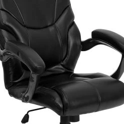 Flash Furniture 18 - 21.5''H High Back Leather Overstuffed Executive Office Chair, Black -Office Chairs Shop unnamed file 2430