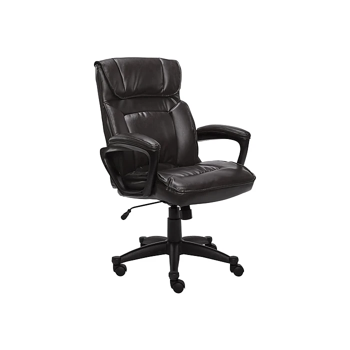 Serta Hannah I Bonded Leather Executive Chair, Black (43670F) 4 Serta Hannah I Bonded Leather Executive Chair, Black (43670F) - Image 2