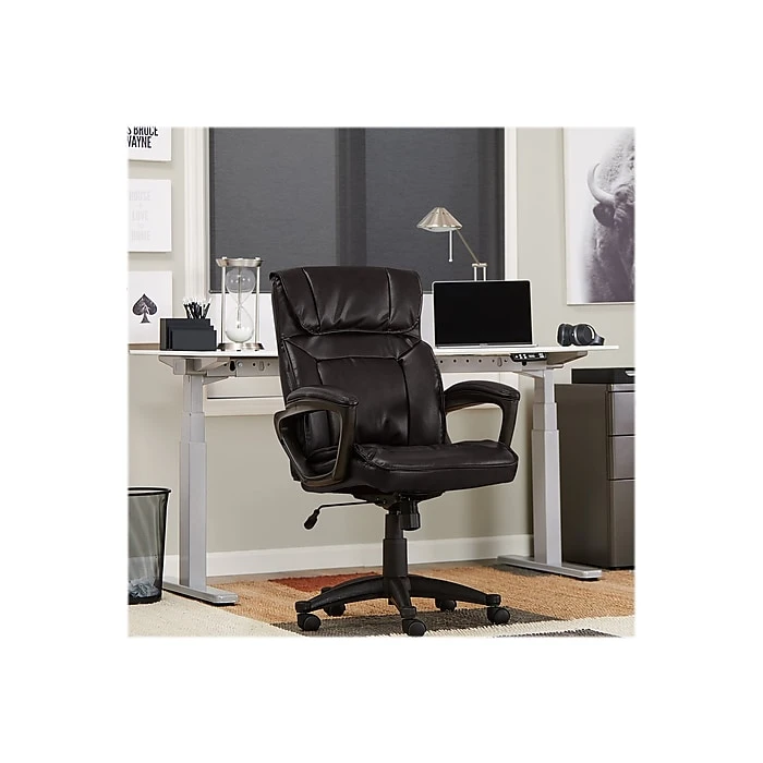 Serta Hannah I Bonded Leather Executive Chair, Black (43670F) 10 Serta Hannah I Bonded Leather Executive Chair, Black (43670F) - Image 8