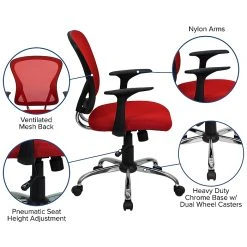 Flash Furniture Mid-Back Office Chair, Red -Office Chairs Shop unnamed file 2478