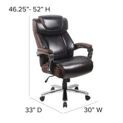 Flash Furniture LeatherSoft Executive Office Chair, Brown (GO2223BN) -Office Chairs Shop unnamed file 2522