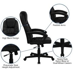 Flash Furniture High Back Leather Executive Swivel Office Chair, Black -Office Chairs Shop unnamed file 2561