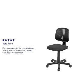 Flash Furniture Fundamentals Foam Swivel Computer And Desk Chair, Black (LF-134-BK-GG) -Office Chairs Shop unnamed file 260