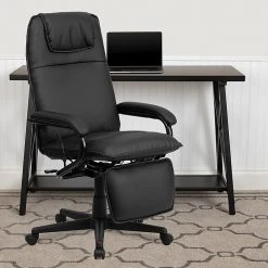 Flash Furniture High-Back LeatherSoft Executive Chair, Fixed Arms, Black (BT70172BK) -Office Chairs Shop unnamed file 2607