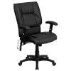 Flash Furniture Mid-Back Massaging Leather Executive Office Chair With T- Arms, Black -Office Chairs Shop unnamed file 2624