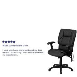Flash Furniture Mid-Back Massaging Leather Executive Office Chair With T- Arms, Black -Office Chairs Shop unnamed file 2628