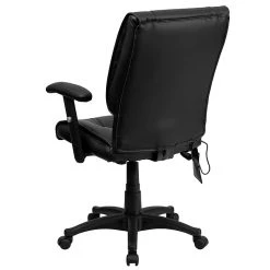 Flash Furniture Mid-Back Massaging Leather Executive Office Chair With T- Arms, Black -Office Chairs Shop unnamed file 2631