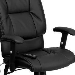 Flash Furniture Mid-Back Massaging Leather Executive Office Chair With T- Arms, Black -Office Chairs Shop unnamed file 2632
