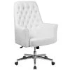 Flash Furniture Mid-Back Traditional Tufted Executive Swivel Chair With Arms (BT444MIDWH)