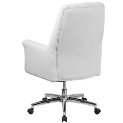 Flash Furniture Mid-Back Traditional Tufted Executive Swivel Chair With Arms (BT444MIDWH) -Office Chairs Shop unnamed file 2648