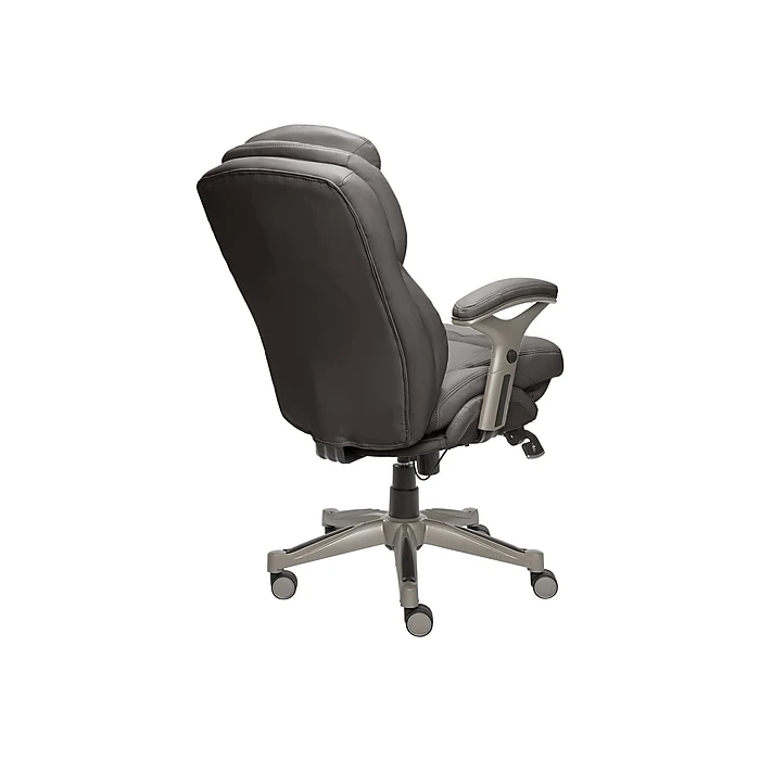 Serta Claremont Ergonomic Faux Leather Swivel Executive Chair With Back In Motion Technology, Gray (44186A) 6 Serta Claremont Ergonomic Faux Leather Swivel Executive Chair With Back In Motion Technology, Gray (44186A) - Image 4