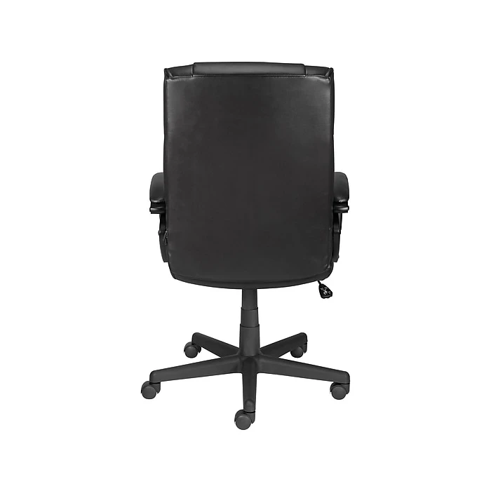 Staples Turcotte Luxura Faux Leather Computer And Desk Chair, Black (23094-CC) 6 Staples Turcotte Luxura Faux Leather Computer And Desk Chair, Black (23094-CC) - Image 4