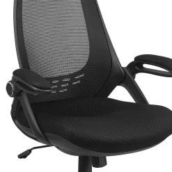 Flash Furniture High Back Mesh Executive Swivel Office Chair, Black With Flip-Up Arms (HL0018) -Office Chairs Shop unnamed file 2700
