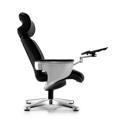 Eurotech NUVEM-BLK Nuvem Leather Executive Chair, Fixed Arms, Black -Office Chairs Shop unnamed file 2704