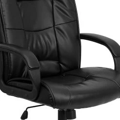 Flash Furniture High Back Leather Swivel Executive Office Chair With Padded Arms, Black -Office Chairs Shop unnamed file 2753