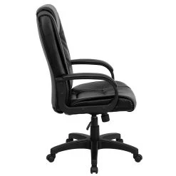 Flash Furniture High Back Leather Swivel Executive Office Chair With Padded Arms, Black -Office Chairs Shop unnamed file 2754
