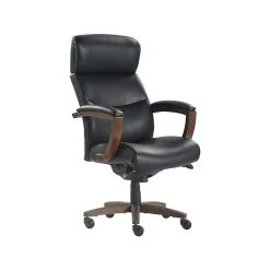 La-Z-Boy Greyson Ergonomic Bonded Leather Swivel Executive Chair, Black (CHR10086B) -Office Chairs Shop unnamed file 2765