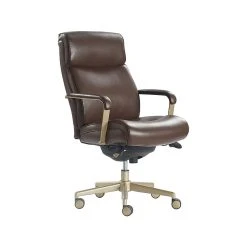 La-Z-Boy Melrose Ergonomic Bonded Leather Swivel Executive Chair, Brown (CHR10084C) -Office Chairs Shop unnamed file 2773