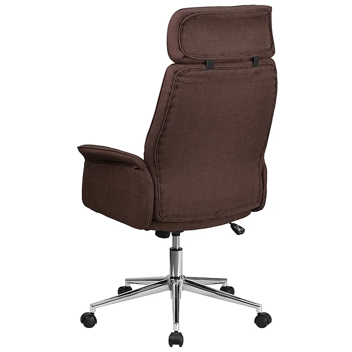Flash Furniture High Back Fabric Executive Swivel Office Chair, Brown (CHCX0944HBN) 7 Flash Furniture High Back Fabric Executive Swivel Office Chair, Brown (CHCX0944HBN) - Image 5