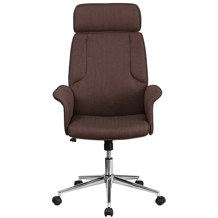 Flash Furniture High Back Fabric Executive Swivel Office Chair, Brown (CHCX0944HBN) 9 Flash Furniture High Back Fabric Executive Swivel Office Chair, Brown (CHCX0944HBN) - Image 7