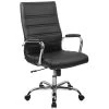Flash Furniture High Back Black Leather Executive Swivel Office Chair With Chrome Arms [GO-2286H-BK-GG]