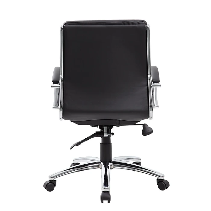 Boss CaresoftPlus Executive Series High Back Executive Chair With Metal Chrome Finish, Black (B9476-BK) 4 Boss CaresoftPlus Executive Series High Back Executive Chair With Metal Chrome Finish, Black (B9476-BK) - Image 2