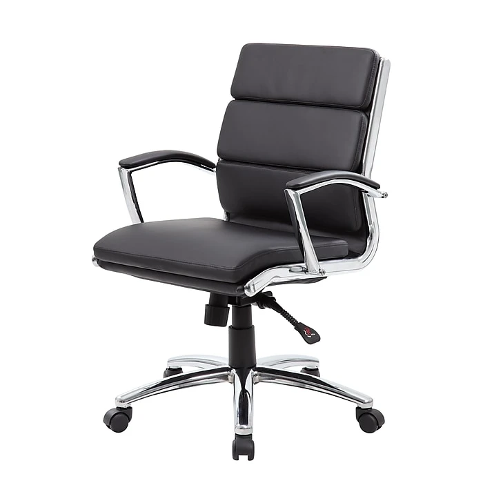 Boss CaresoftPlus Executive Series High Back Executive Chair With Metal Chrome Finish, Black (B9476-BK) 7 Boss CaresoftPlus Executive Series High Back Executive Chair With Metal Chrome Finish, Black (B9476-BK) - Image 5