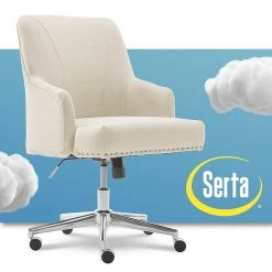 Serta Leighton Fabric Home Office Chair, Ivory (48444) -Office Chairs Shop unnamed file 281