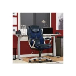 Serta Amplify Ergonomic Faux Leather Swivel Executive Chair, Blue (43673B) -Office Chairs Shop unnamed file 2817