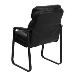Flash Furniture Leather Mid Back Executive Side Chair With Sled Base, Black -Office Chairs Shop unnamed file 2834