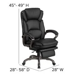 Flash Furniture High Back Leather Executive, Black (BT90279H) -Office Chairs Shop unnamed file 2866