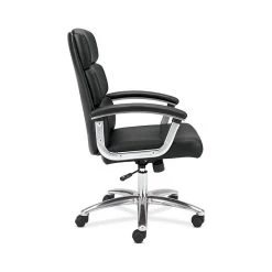 HON Traction High-Back Executive Chair, Fixed Arms, Polished Aluminum, Black SofThread Leather (BSXVL103SB11) -Office Chairs Shop unnamed file 2874