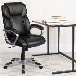 Flash Furniture Faux Leather Mid-Back Executive Office Chair Black (GO2236MBK) -Office Chairs Shop unnamed file 2884