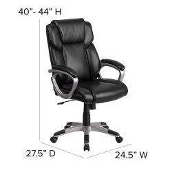 Flash Furniture Faux Leather Mid-Back Executive Office Chair Black (GO2236MBK) -Office Chairs Shop unnamed file 2888
