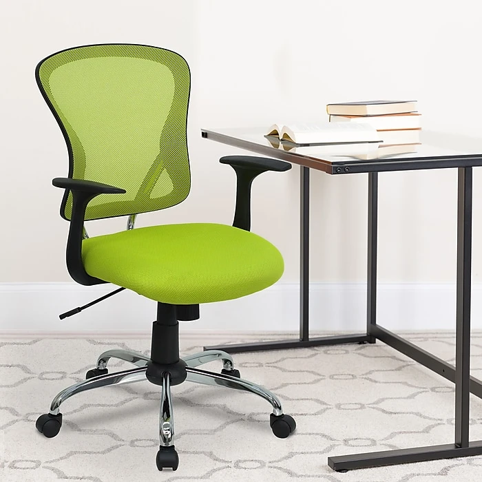 Flash Furniture Mid-Back Office Chair, Green 4 Flash Furniture Mid-Back Office Chair, Green - Image 2